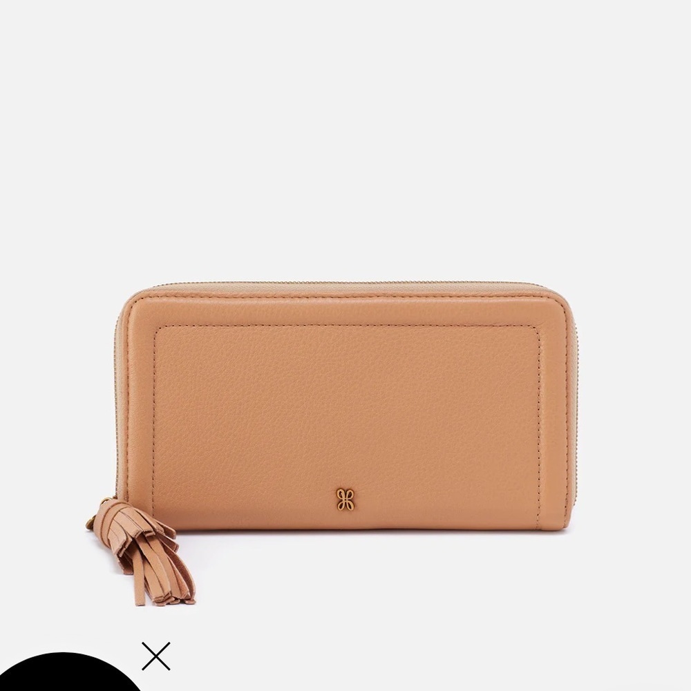 Hobo Nila Large Zip Around Continental Wallet Tan NWOT